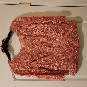 Mauve sequins blouse, size small, brand- Alex evenings